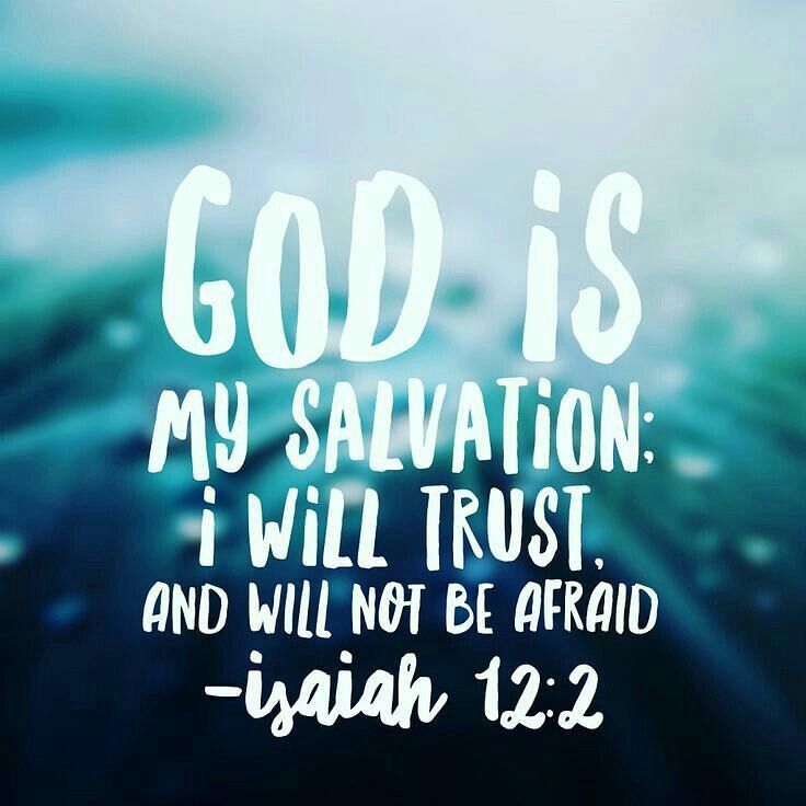 Isaiah 12:2 – “Surely God is my salvation; I will trust and not be afraid.
The L…